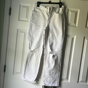 Old Navy Women's Boyfriend Jeans - White